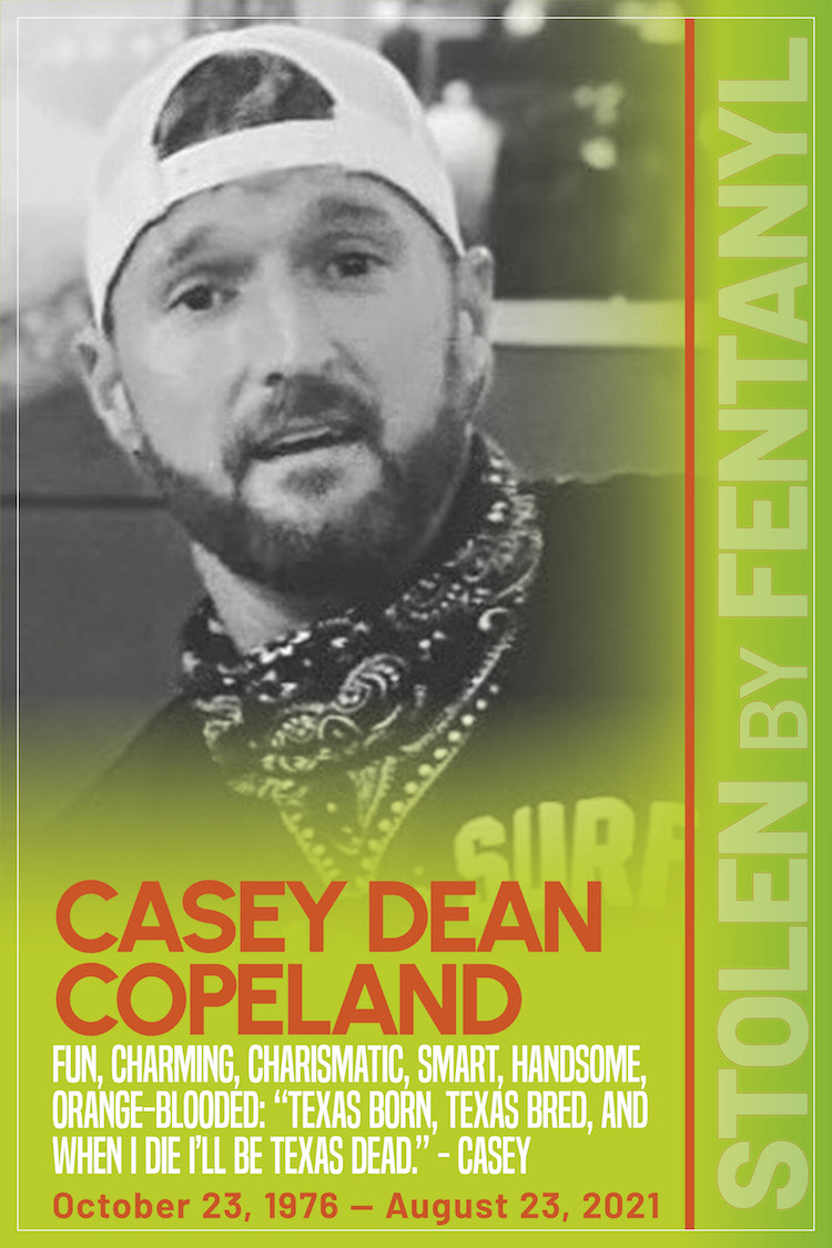 Casey Dean Copeland stolen by fentanyl